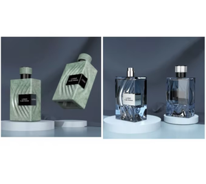 Botella de Perfume Cuadrada de Vidrio Vacía de Lujo Moderna de 30 ml, 50 ml, 100 ml, Venta Caliente, Serigrafía, Etiquetas con Estampado en Caliente, Elegante - Product Image 5