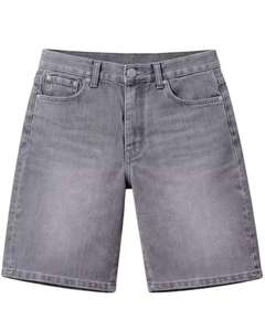 Pantalones Cortos de Mezclilla para Hombre, Diseño de Paneles Elegantes, 100% Algodón, Transpirables, Lavado a la Piedra, Estilo Casual, Hip Hop, Verano 2026, Personalizables - Product Image 1
