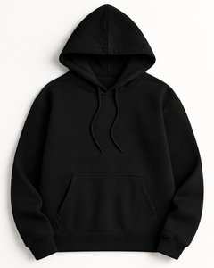 Mens Heavy GSM Solid Winter <b>Hoodie</b> Premium Quality Cotton Blend Pullover Sweatshirt Regular Fit for Urban Street Fashion - Product Image 2