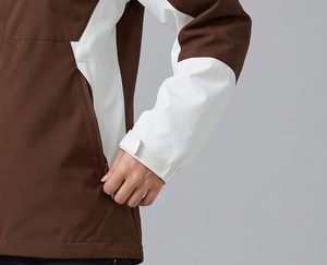 Chaqueta cortavientos para mujer/Chaqueta impermeable con cremallera completa y bolsillos laterales/Chaqueta con capucha y mangas largas de poliéster para otoño - Product Image 5
