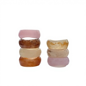 Premium Quality Handmade Premium Resin Bangles Women Elegant Gloss Finish Lightweight Waterproof Fashion Jewelry - Product Image 1