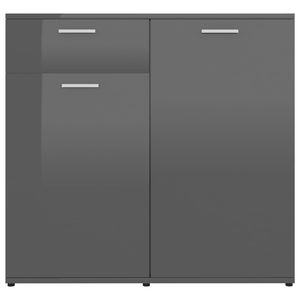 Aparador de aglomerado gris brillante de 31,5 "x 14,2" x 29,5" - Product Image 6
