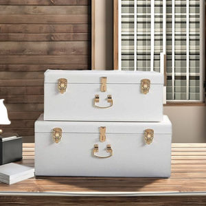 Baúles de Almacenamiento de Metal Estilo Americano - Organizador de Ropa y Diseño Multifuncional - Product Image 1