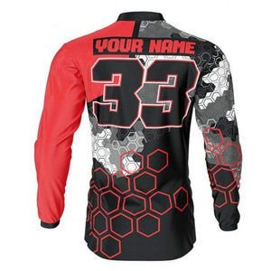Servicios OEM, Jerseys Profesionales de Motocross, Tallas Grandes, Cómodos, Transpirables, 100% Poliéster, Ropa Deportiva, MOQ Bajo - Product Image 4