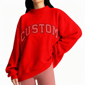 Sudadera de Forro Polar Personalizada Gris para Mujer, con Hombros Caídos, Cuello Simulado, Ajuste Holgado y Cómodo, Venta al por Mayor para Marcas de EE. UU., Reino Unido y Europa - Product Image 6