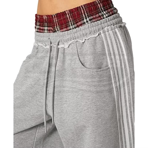 Wholesale Men's Loose Fit 100% Cotton Eco-Friendly Breathable Joggers Custom Made High Quality Solid Color Oversized Straight - Product Image 3