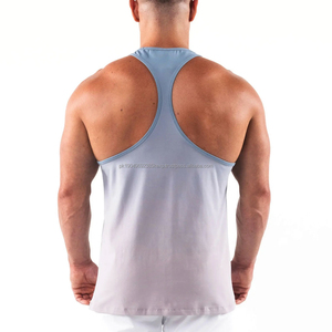 <b>Men</b> Tank <b>Top</b> Workout <b>Men's</b> Gym Tank <b>Tops</b> Plain Cotton New Workout for Sale Four-way Stretch for Flexibility and Mobility OEM - Product Image 4