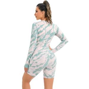 Ensemble de vêtements de sport pour femmes en gros personnalisé, soutien-gorge de sport sans couture avec short taille haute à maintien élevé, tenue de fitness 2 pièces pour la gym et l'entraînement - Product Image 5