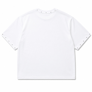 เสื้อยืดโอเวอร์ไซส์พิมพ์โลโก้ตามสั่ง ผ้าคอตตอนหนา 100% 300GSM ทรงดรอปไหล่ สำหรับขายส่ง - Product Image 2