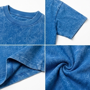 T-shirt ample surdimensionné délavé à l'acide en coton épais, style streetwear vintage - Product Image 6