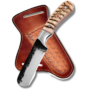 Couteau de cowboy artisanal de style western de 8 pouces avec manche en os, couteau de chasse et de camping avec étui en cuir, prix de gros - Product Image 4