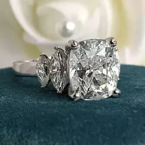 Moissanite Tennis Bracelet <b>925</b> Sterling <b>Silver</b> Luxury Iced Out Diamond Look Adjustable Clasp Fine Jewelry - Product Image 1