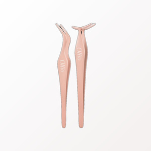 wholesale <b>lash</b> tweezers Ollio Korean K-Beauty Olio No-<b>Glue</b> Eyelash Tweezers L-Shaped Made in Korea DIY <b>Extension</b> - Product Image 4