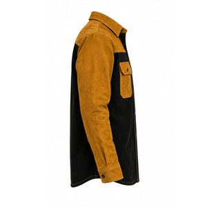 Chemise de travail FRC idéale pour le soudage et les travailleurs pétroliers, style western, chemise à manches longues pour homme, résistante aux flammes, style western, deux poches, fermeture à boutons-pression - Product Image 4