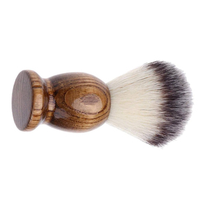 Pinceau à raser professionnel pour homme Barber Pro, manche en bois, poils de blaireau, brosse à barbe pour doigts, toilettage, poils de blaireau Silvertip CE - Product Image 2