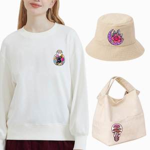 Écussons brodés ronds personnalisés, 100 % brodés, à thermocoller ou à coudre, pour vêtements, vestes, chapeaux, sacs à dos - Product Image 6