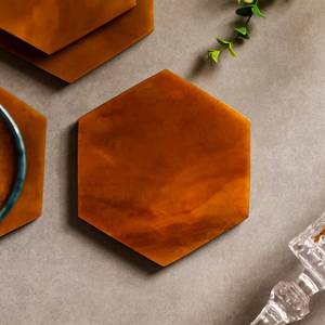 Sous-verres hexagonaux en résine, rustiques et modernes, faits à la main en époxy, pour décorer n'importe quel espace, accessoires de table et tapis. - Product Image 3