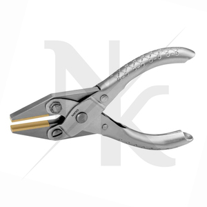 Industrial Jewelry Pliers Parallel Flat Nose Plier Brass <b>Jaws</b> No Spring 125mm Jewelry Making Tools <b>Watch</b> Optical Bending Tools - Product Image 6