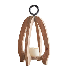 Portavelas de madera tradicional para bodas, eventos festivos, moderno y rústico, para decoración del hogar, para mesa. - Product Image 2