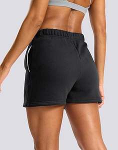 Shorts pour femmes personnalisés, taille haute, respirants, séchage rapide et écologiques, imprimé couleur, taille XL, coupe ajustée, shorts de course - Product Image 4