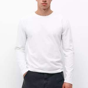 Camiseta de Manga Larga de Algodón Extra Grande para Hombre, Estilo Urbano, con Logotipo Personalizado, para Venta al por Mayor y Marca Privada - Product Image 2