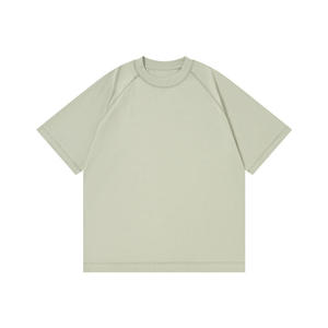 T-shirt Raglan Heavyweight — Coupe Boxy en Coton Premium — Basique Minimaliste Streetwear - Product Image 3