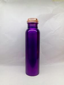 Copper Hammered Finish 500ml Eco-Friendly Outdoor Water <b>Bottle</b> for Camping Travel Sports Dishwasher Safe Price From India - Product Image 5
