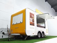 Camion de restauration mobile Street Boba Tea, camion de crème glacée, camion de pizza personnalisé, camion de restauration rapide avec cuisine complète et friteuse