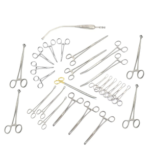 Kit de 30 Piezas de Instrumentos Quirúrgicos Veterinarios con Pinzas Hemostáticas, Tijeras Quirúrgicas, Herramientas para el Cuidado Animal - Product Image 4