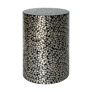 Tabouret élégant fait main en nacre pour les espaces d'hôtels et de complexes hôteliers - Product Image 1
