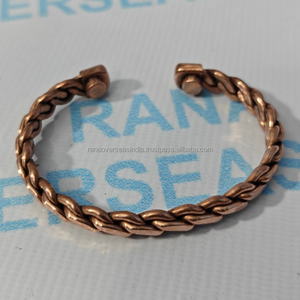 Brazalete Magnético de Cobre Ecológico Moderno, Joyería de Bienestar Espiritual para Energía Natural, Sanación de Chakras, Aniversario - Product Image 4