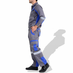 Cotton Workwear Coveralls Multi-Pockets Jumpsuits Safety Hi-Vis Work <b>Overalls</b> for <b>Construction</b> Mechanic Industrial Oil Gas - Product Image 2