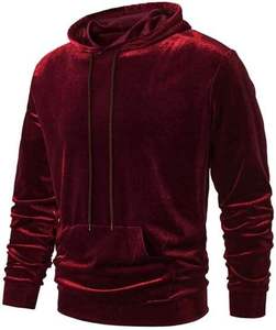 Customized Pullover <b>Velour</b> Hoodies Windproof Velvet <b>Sweatshirts</b> Hooded Breathable in Autumn Season OEM Service with Custom Logo - Product Image 5