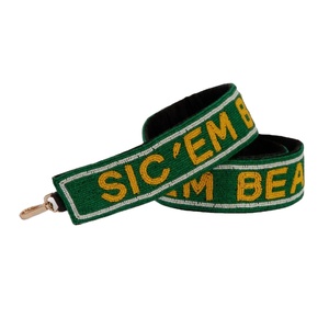 Premium Handmade Beadwork <b>Red</b> Gameday Clear Bag Straps Custom Hail State Sports Fan College Girls Use Strap Full Customized Size - Product Image 3