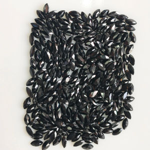 Spinelle noire naturelle 5x2,5MM taille marquise, pierre précieuse en vrac de qualité supérieure pour la fabrication de bijoux, Red Mountain Gems Modèle R3BSMQCT525 - Product Image 2