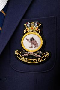 Écusson de récompense brodé à la main en fil de bullion, insigne de blazer personnalisé en fil doré, emblème d'uniforme de luxe - Product Image 4