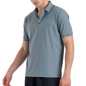 เสื้อโปโลผ้าฝ้ายสีพื้นสำหรับผู้ชาย, เสื้อคอตตอนสวมใส่สบายระบายอากาศได้ดีสวมใส่สบายใส่100% พอดีตัวปกติ - Product Image 3