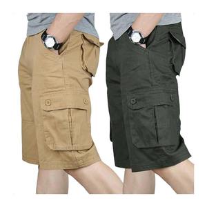 Pantalones cortos casuales de moda para hombre con bolsillos laterales y cordón ajustable. - Product Image 1