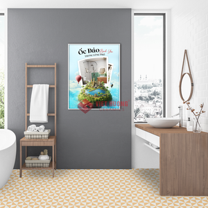 Baldosa de Cemento Contemporánea para Exteriores 190x190mm para Interiores y Exteriores Creativos - Product Image 1