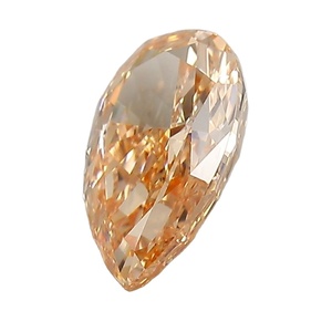 Diamante naranja pera suelto creado en laboratorio para joyería personalizada - Product Image 3