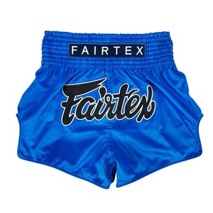 กางเกงมวยไทย Fairtex คุณภาพสูง ขายดี สีฟ้า ระบายอากาศได้ดี ขอบยางยืด สำหรับ MMA และมวยไทย - Product Image 1