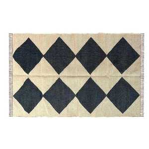 Mini tapis lavable tissé à la main en jute et laine, tapis kilim pour salon, chambre et bureau - Product Image 3