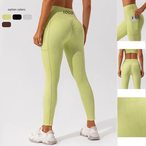 Ensemble de vêtements de sport de luxe pour femmes, 5 pièces, vente en gros : soutien-gorge de sport à dos croisé + veste de sport + short de sport + leggings de yoga - Product Image 3