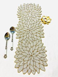Floral Embroidered Cotton Table <b>Runner</b> Floral Pattern Home Decor <b>Washable</b> - Product Image 4