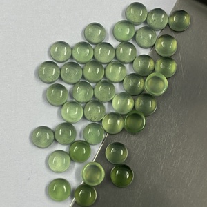 Factory Priced Natural Serpentine Gemstone Cabochon 4mm to 10mm Green Semi-Precious Stone for Women's Latest Fine Jewelry Making - Product Image 5