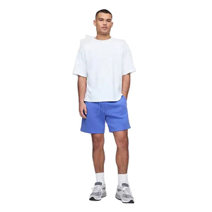 Shorts d'été sur mesure 100% coton pour hommes, vêtements de sport décontractés avec taille ajustable et poche latérale pratique - Product Image 6