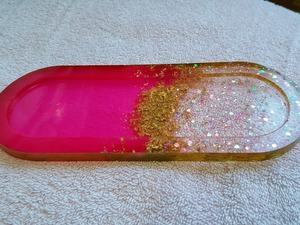 Plateau en résine style terrazzo, motif mosaïque, pour design d'intérieur tendance, plateau de service en gros, boîte d'art artisanale - Product Image 3