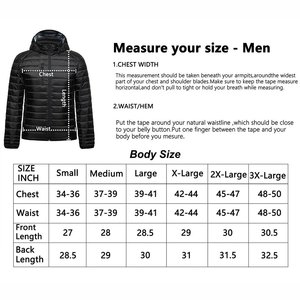 <b>Lightweight</b> Men's <b>Casual</b> Puffer <b>Jacket</b> Regular Length with Zipper Closure Winter Warm Material Plain Dyed bubble Puffer <b>Jackets</b> - Product Image 2