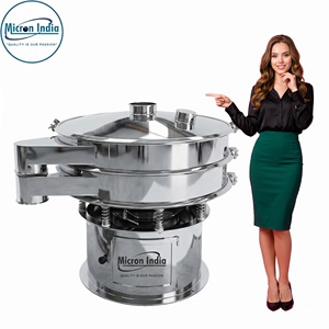 Machine de tamisage vibratoire numérique automatique en acier inoxydable Micron India avec cœur PLC, haute productivité pour le tamisage de poudre de papier et de granulés - Product Image 5