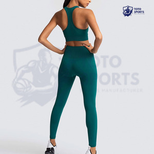 Conjunto de Yoga para Mujer de Alta Calidad, Transpirable, Ligero, Moderno, Cómodo, de Tela de Alto Rendimiento, del Mejor Proveedor, para Correr y Hacer Ejercicio - Product Image 2